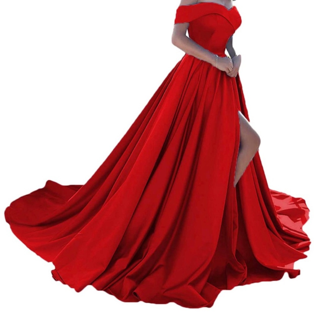 Women Red Gown, Prom Dress